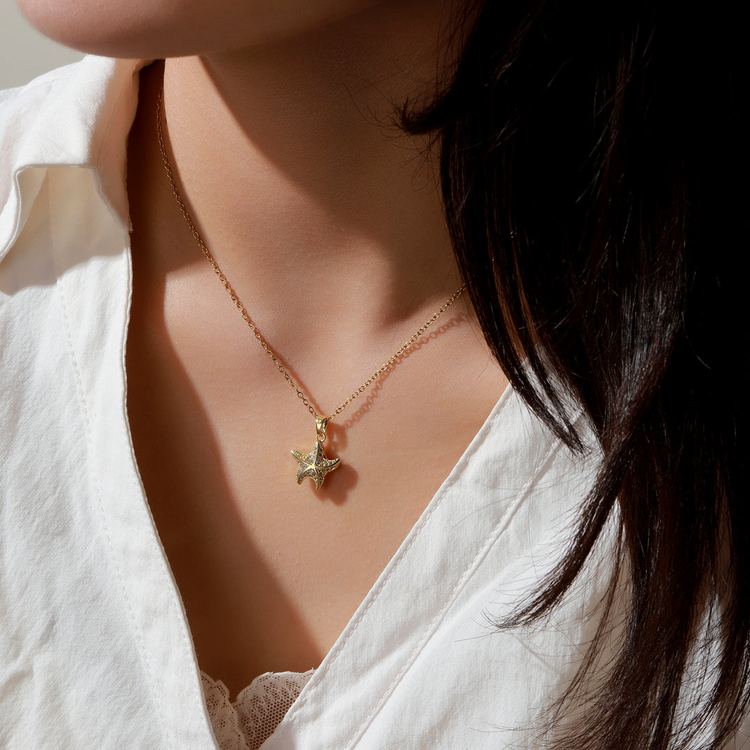 Star of the Sea Gold Necklace