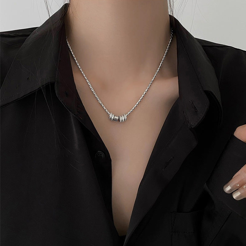 Twinkling Rings Silver Chain