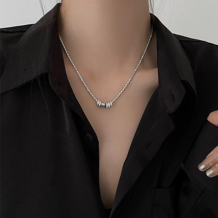 Twinkling Rings Silver Chain