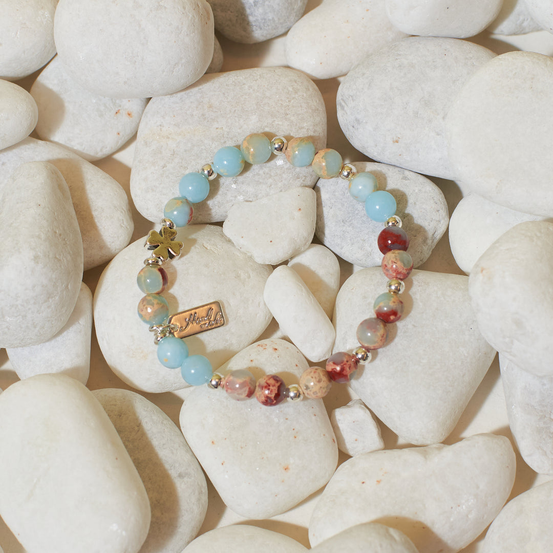 Petal and Pebbles Beaded Band Salty