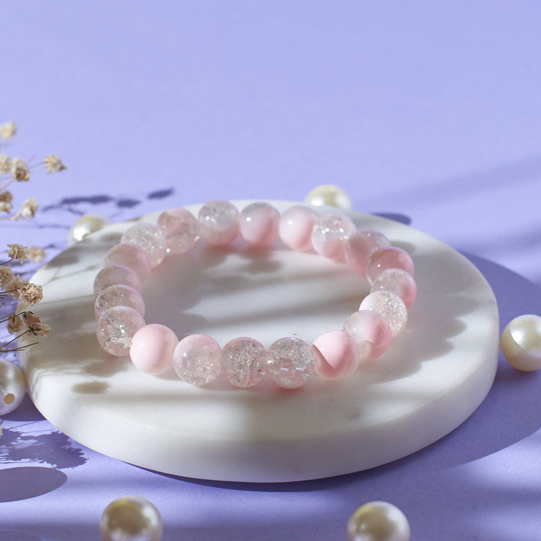 Pretty Pink Beaded Bracelet