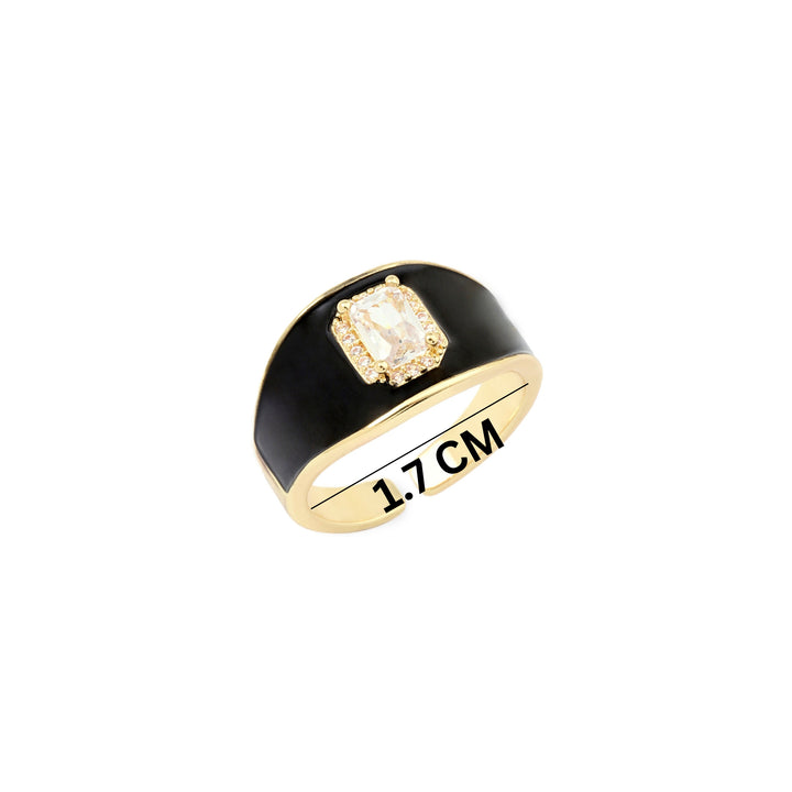 Bold Black Ring - Salty Accessories