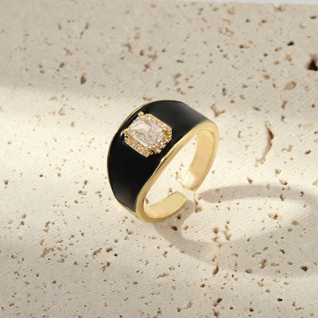 Bold Black Ring - Salty Accessories