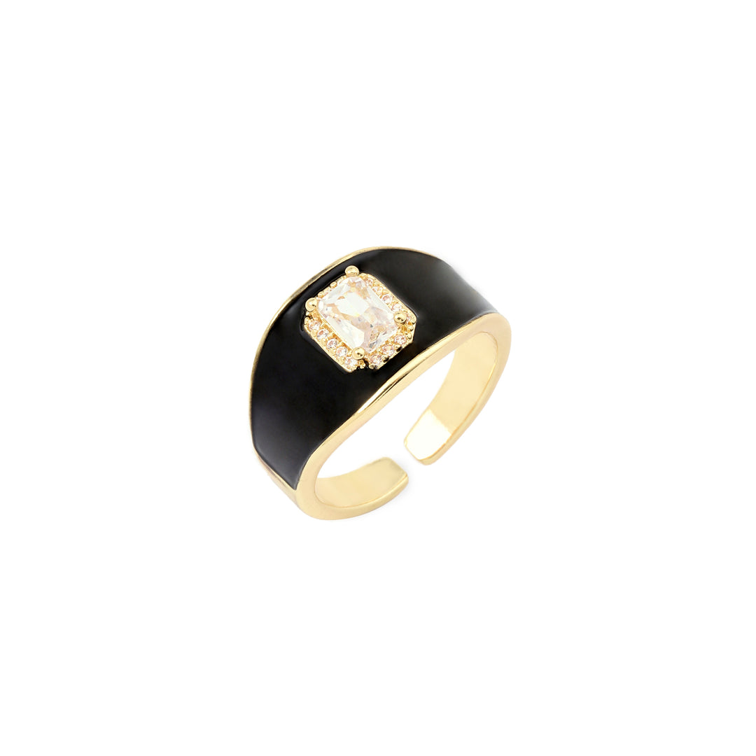 Bold Black Ring - Salty Accessories