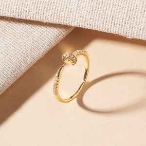 Malia Studded Gold Ring