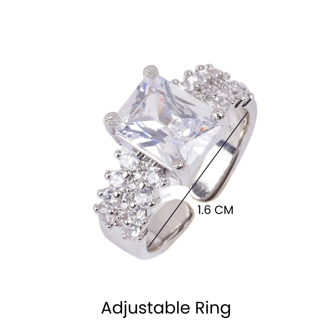 Solitaire Paradise Silver Ring