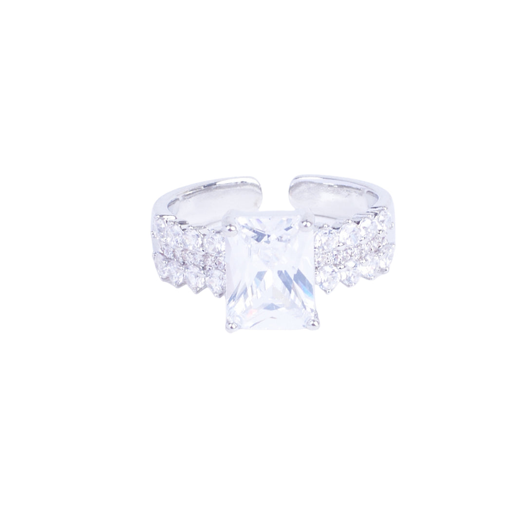 Solitaire Paradise Silver Ring