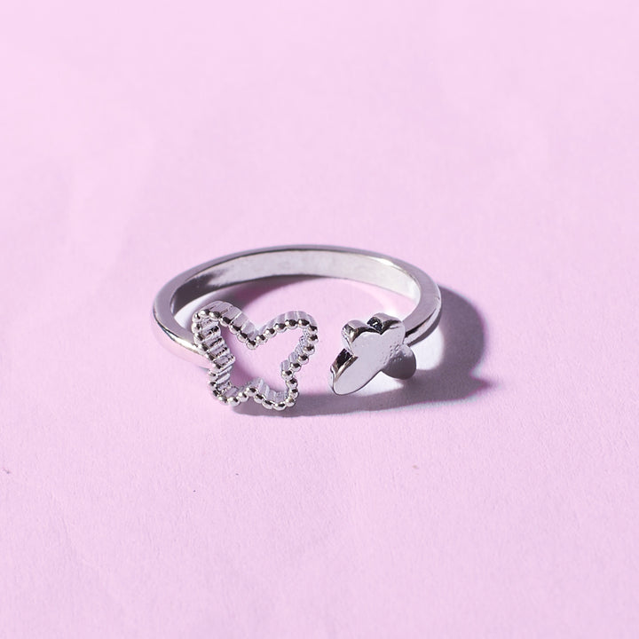 Little Butterflies Silver Ring