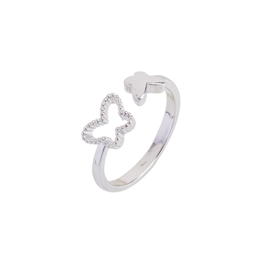 Little Butterflies Silver Ring