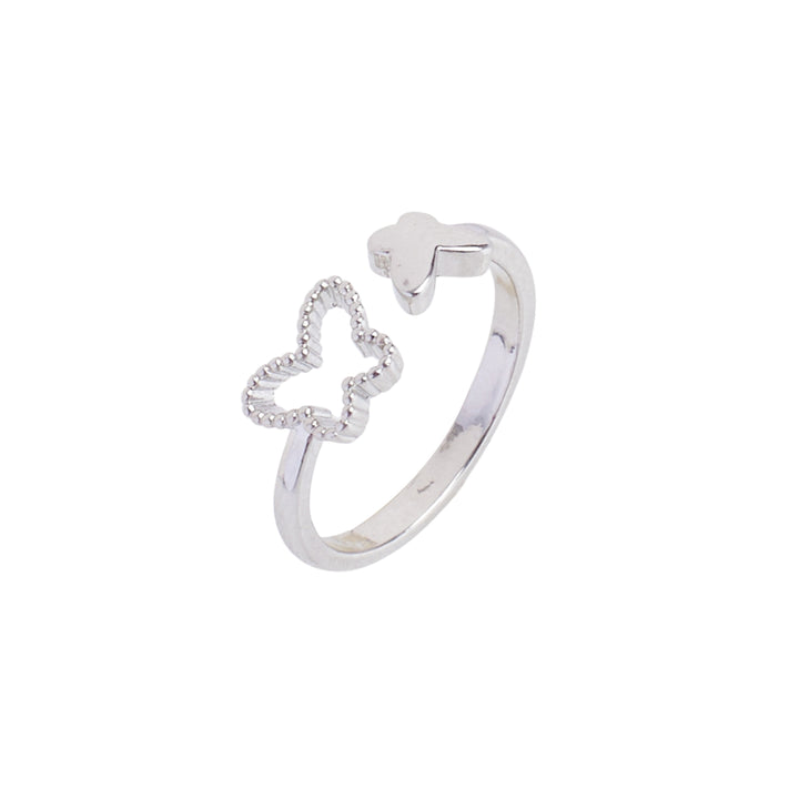 Little Butterflies Silver Ring