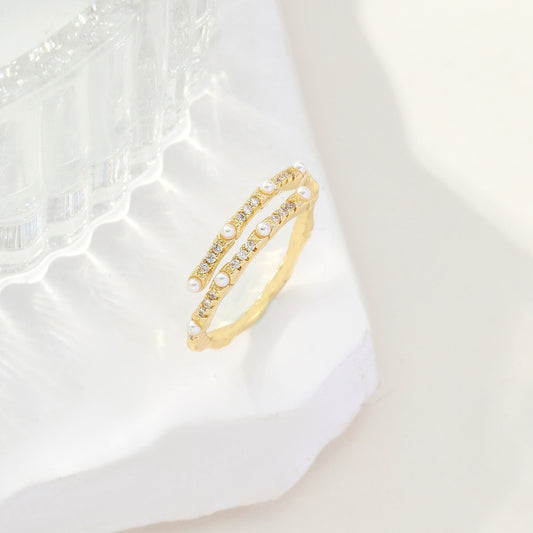 Golden Shiny Sparkle RIng