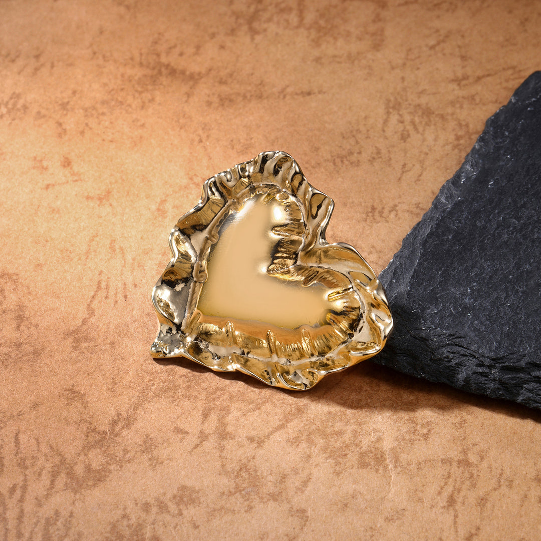 Lace Open Heart Ring