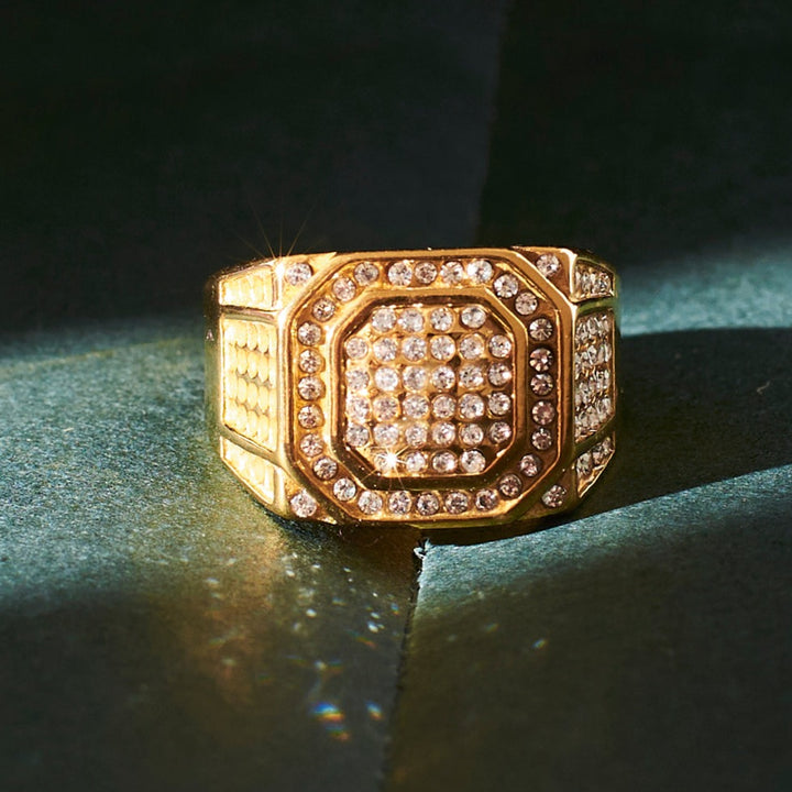 Regal Brilliance Gold Men's Ring | Salty