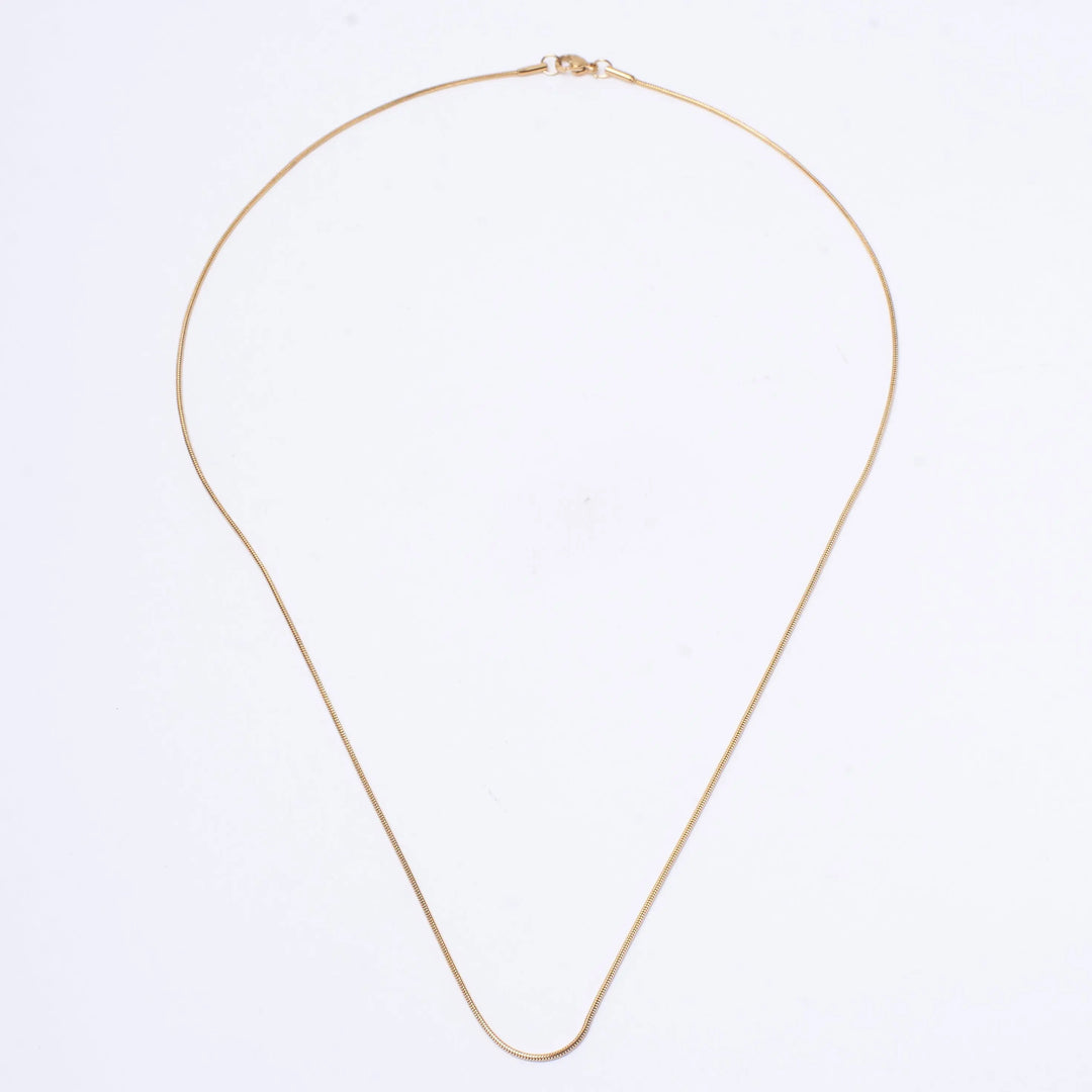 Round Snake Gold Chain