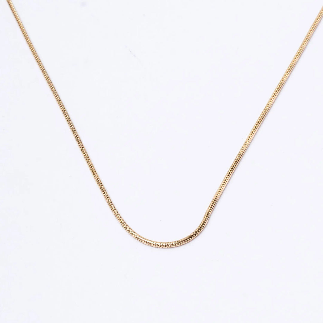 Round Snake Gold Chain