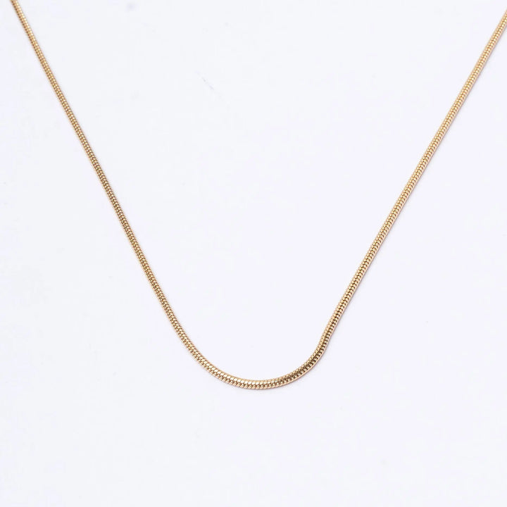 Round Snake Gold Chain