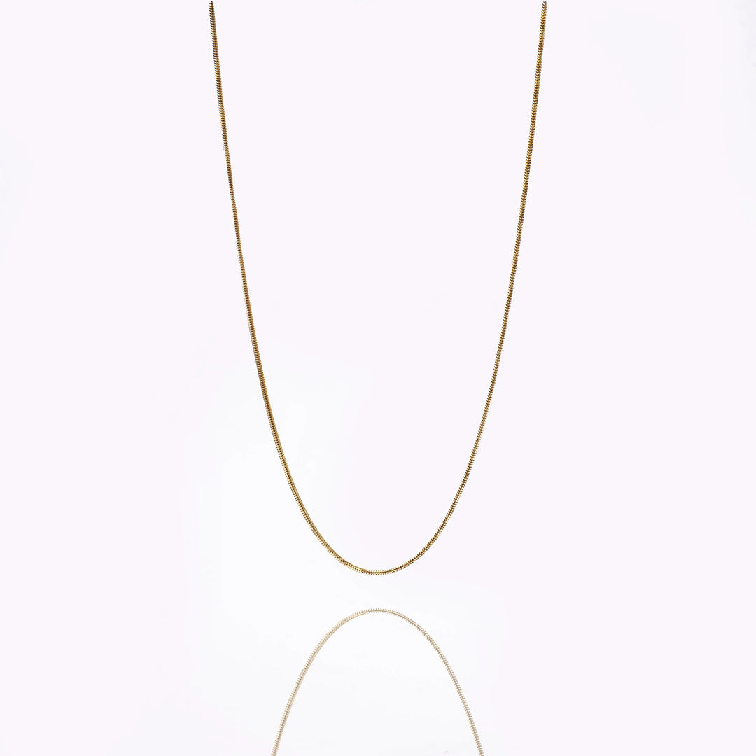 Round Snake Gold Chain