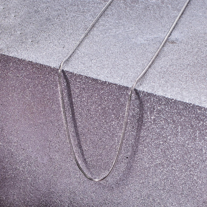 Round Snake Silver Chain