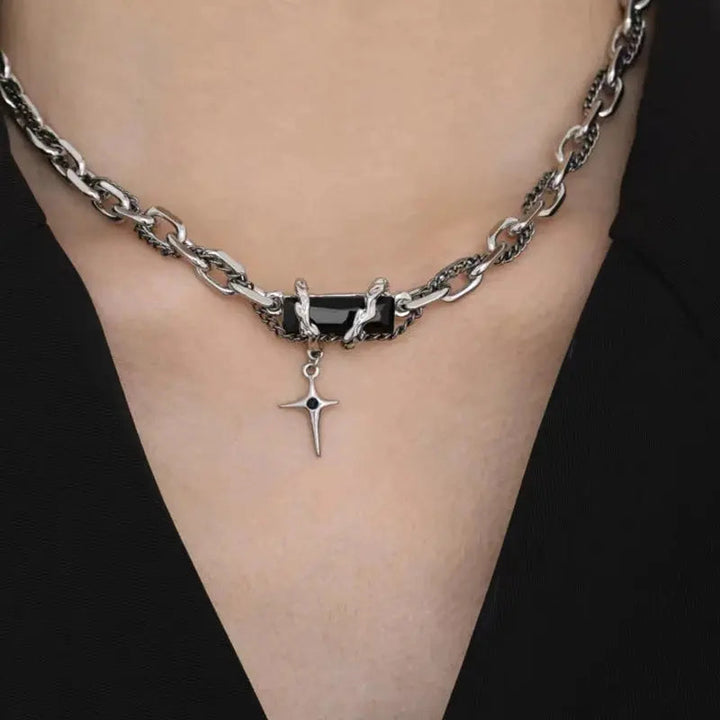 Rugged Black Modern Chain