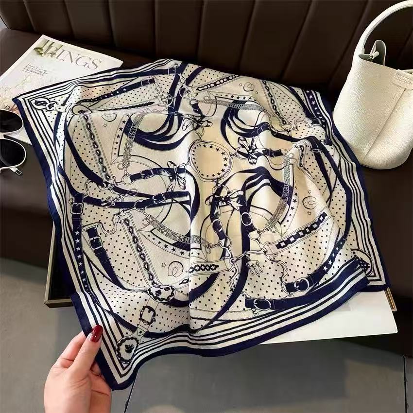 Deep Blue Tube Scarf For Women