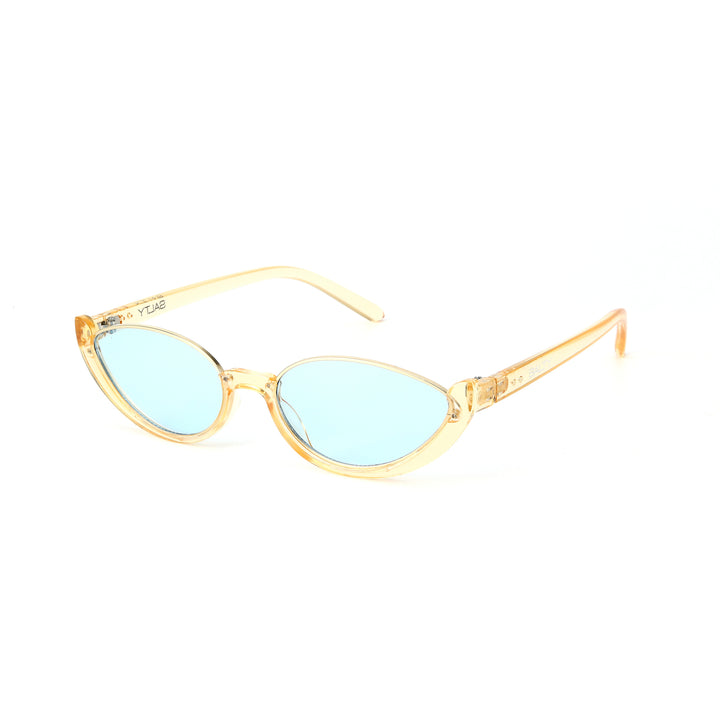 Summer Perfect Cat Eye Blue Tinted Sunglasses