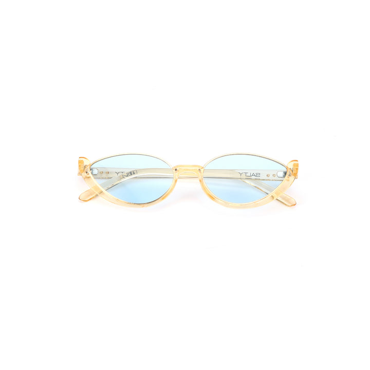 Summer Perfect Cat Eye Blue Tinted Sunglasses