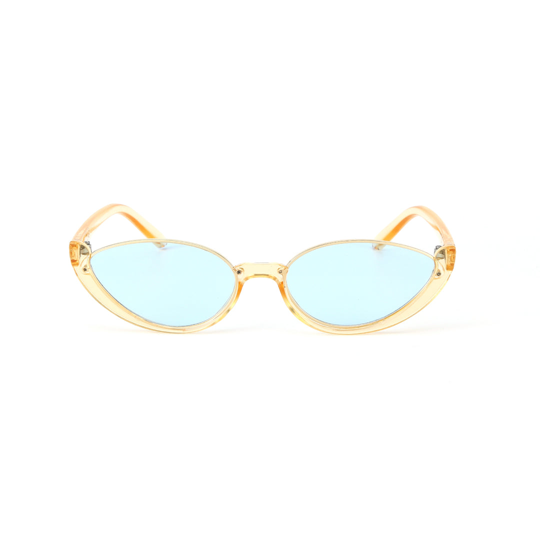Summer Perfect Cat Eye Blue Tinted Sunglasses