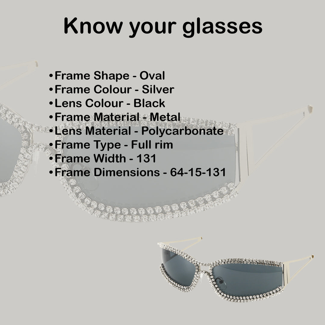 Beyonce Signature Rhinestone Sunglasses