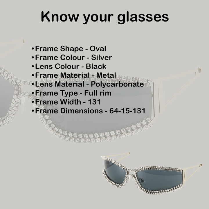 Beyonce Signature Rhinestone Sunglasses