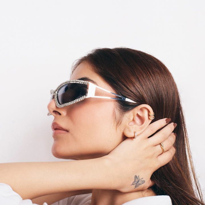 Beyonce Signature Rhinestone Sunglasses