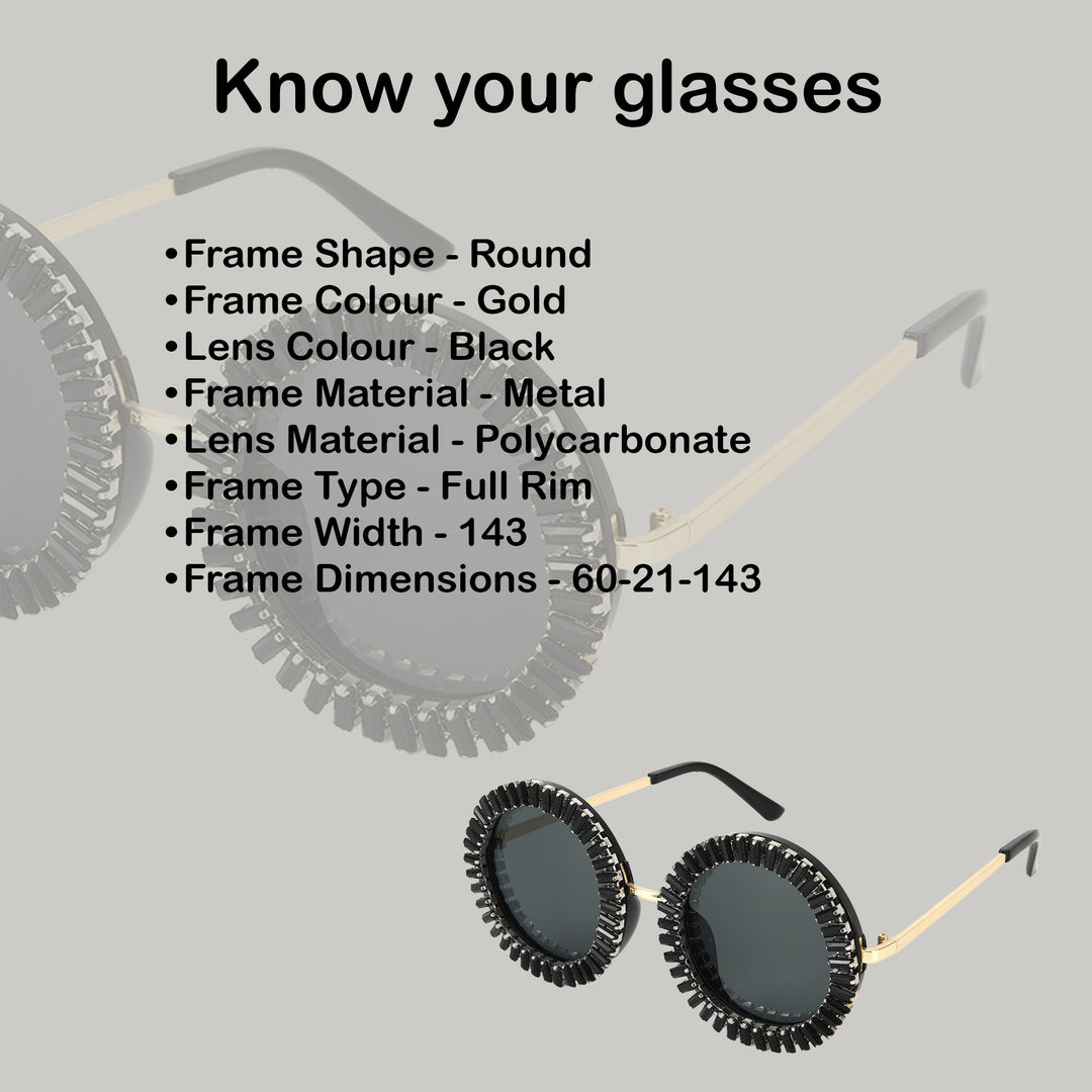 Viral Statement Round Party Glasses for Women