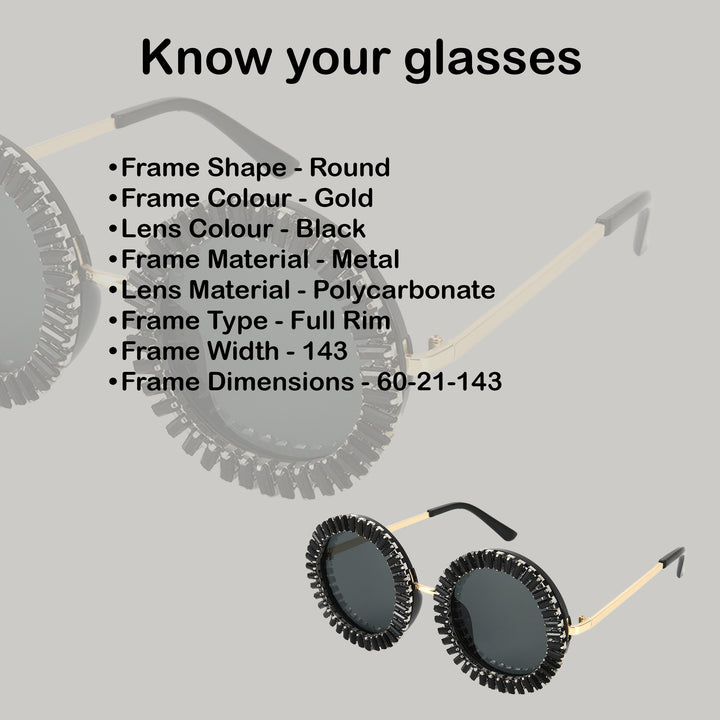 Viral Statement Round Party Glasses for Women