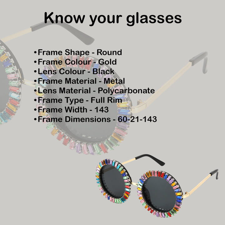 Red Carpet Inspired Rhinestone Designer Party Glasses for Women