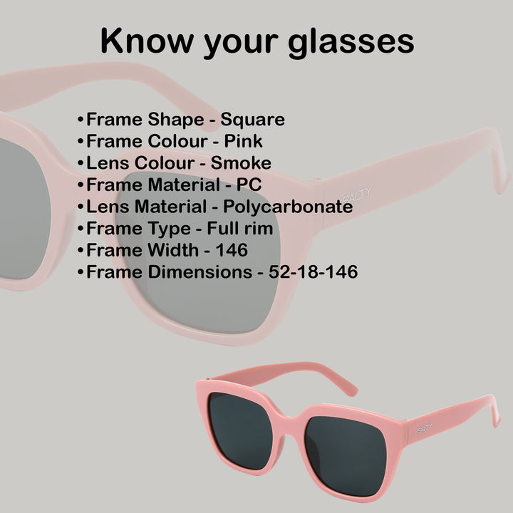 Blush Barbie Pink Frame Cool Shades for Women