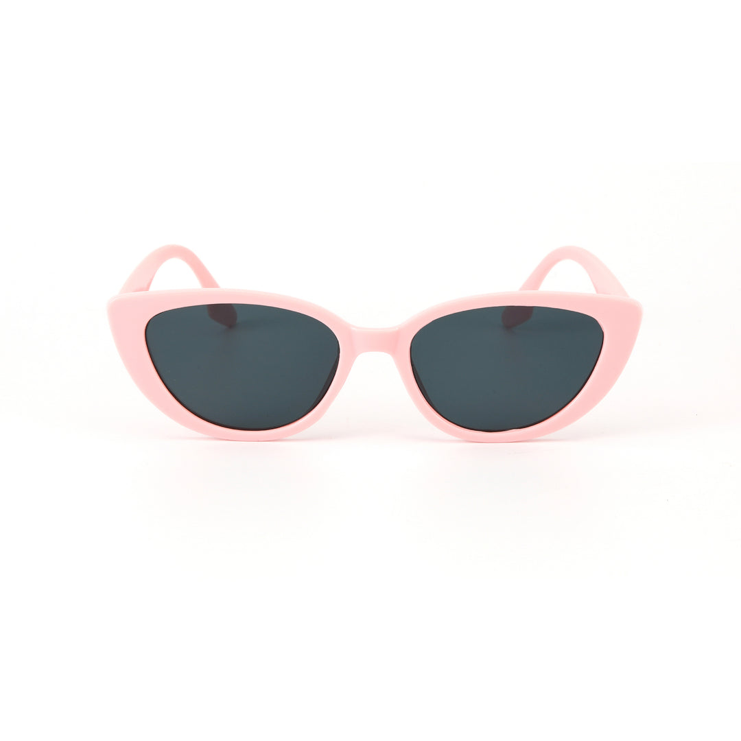 Barbie Inspired Pink Frame Oval Sunglasses for Girls