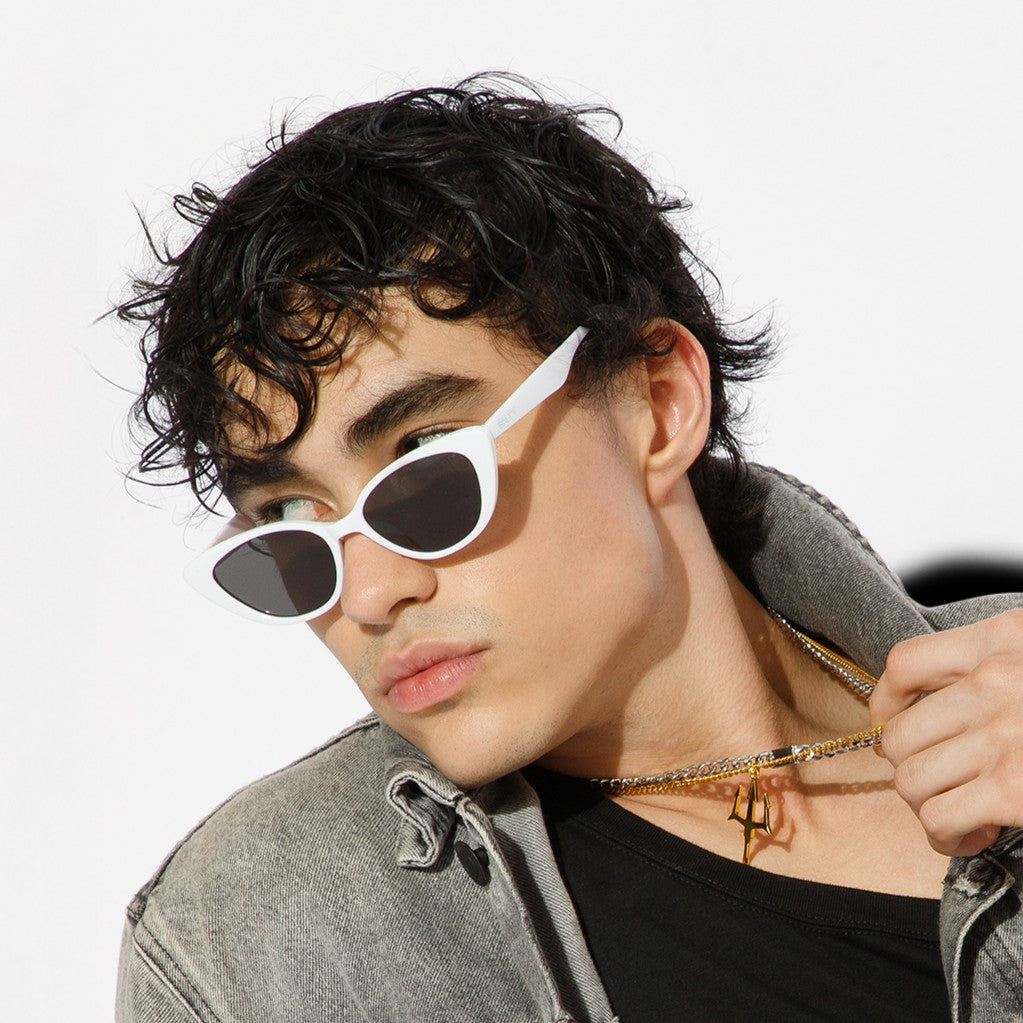 Kurt Cobain White Oval Sunglasses | Salty – Salty Accessories