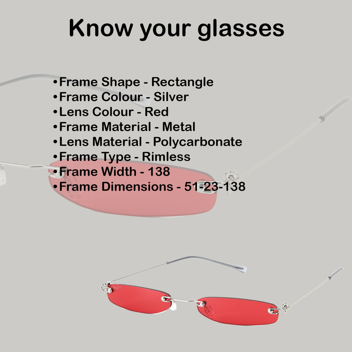 Kartik Aaryan Micro Sunglasses-Red