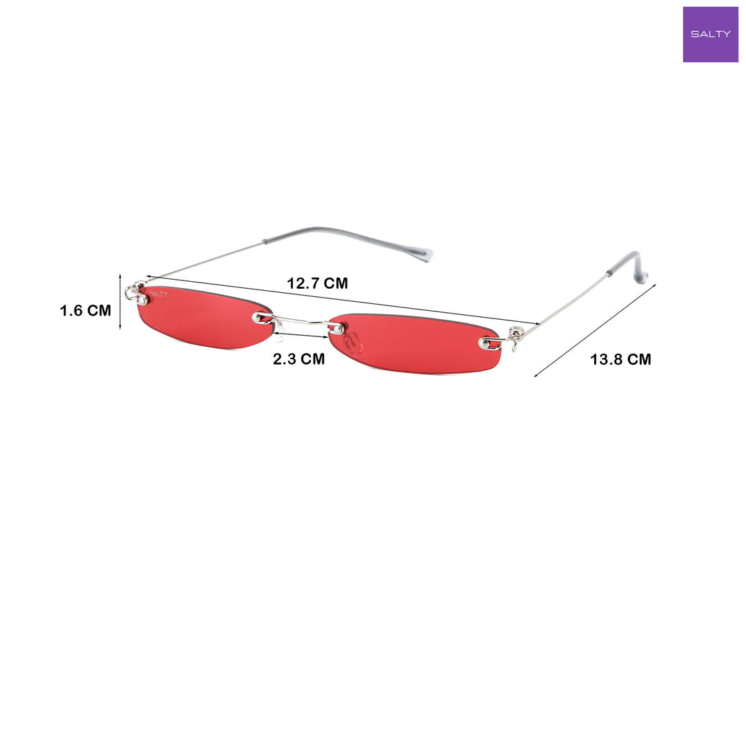 Kartik Aaryan Micro Sunglasses-Red