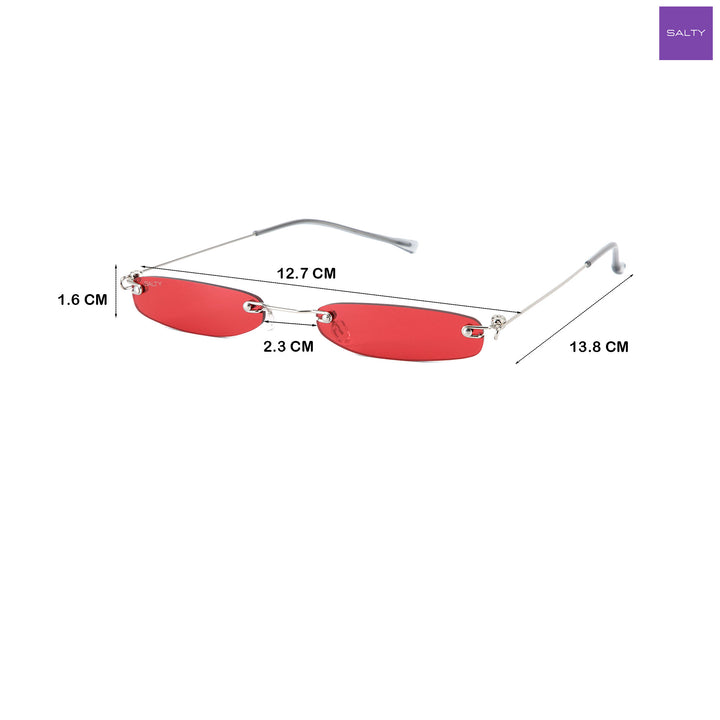 Kartik Aaryan Micro Sunglasses-Red
