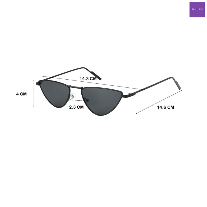Blacktop Cat Eye Sunglasses - Black
