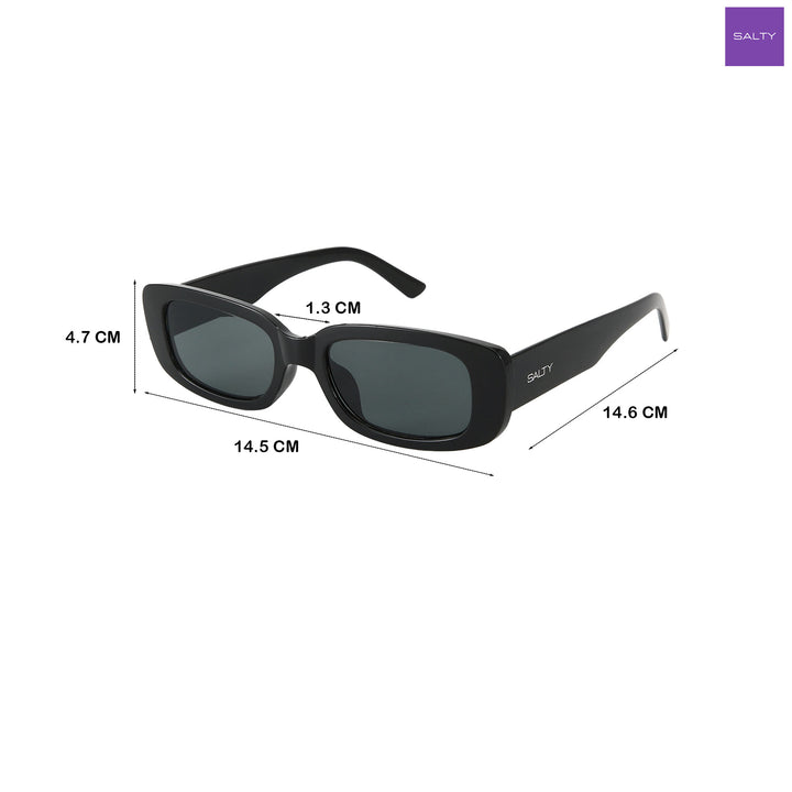 Kylie Jenner Inspired Rectangular Black Shades