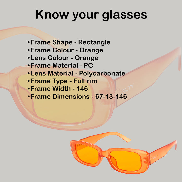 Tangerine Transparent Trendy Orange Shades