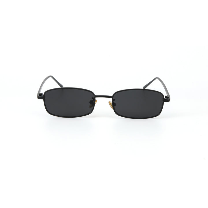 Virat Timeless Black Rectangular Sunglasses