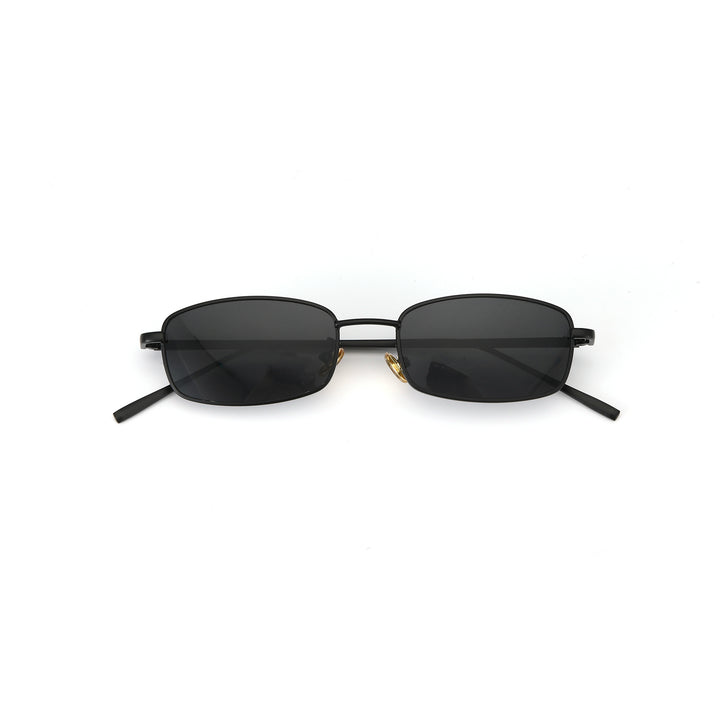 Virat Timeless Black Rectangular Sunglasses