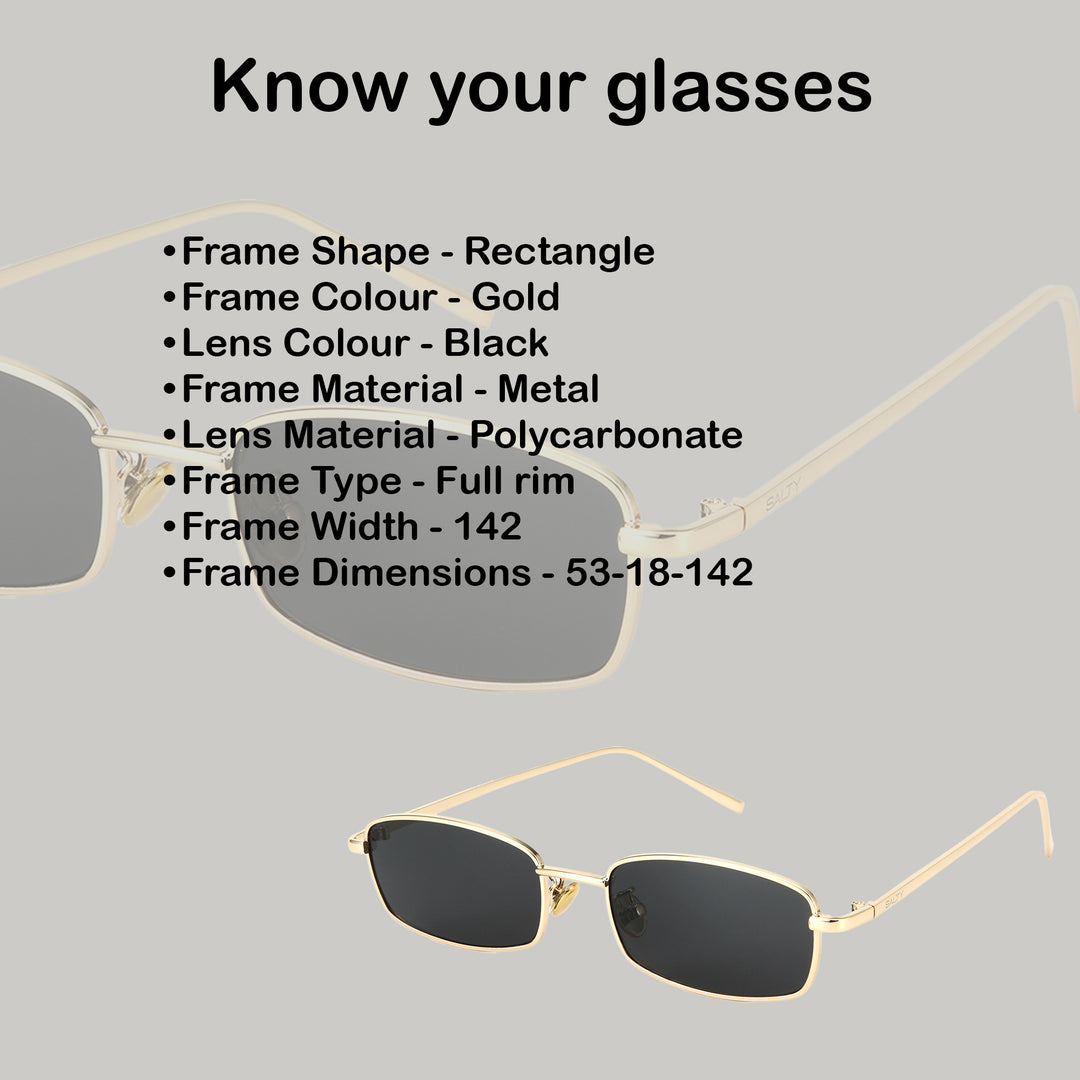Kabir Singh Inspired Gold & Black Sunglasses
