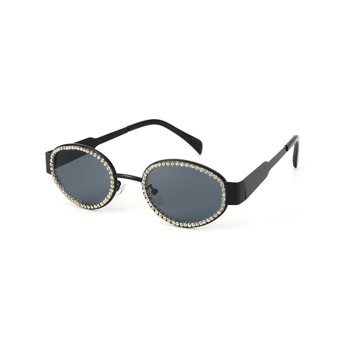 Designer Rhinestone Black Shades for Girls