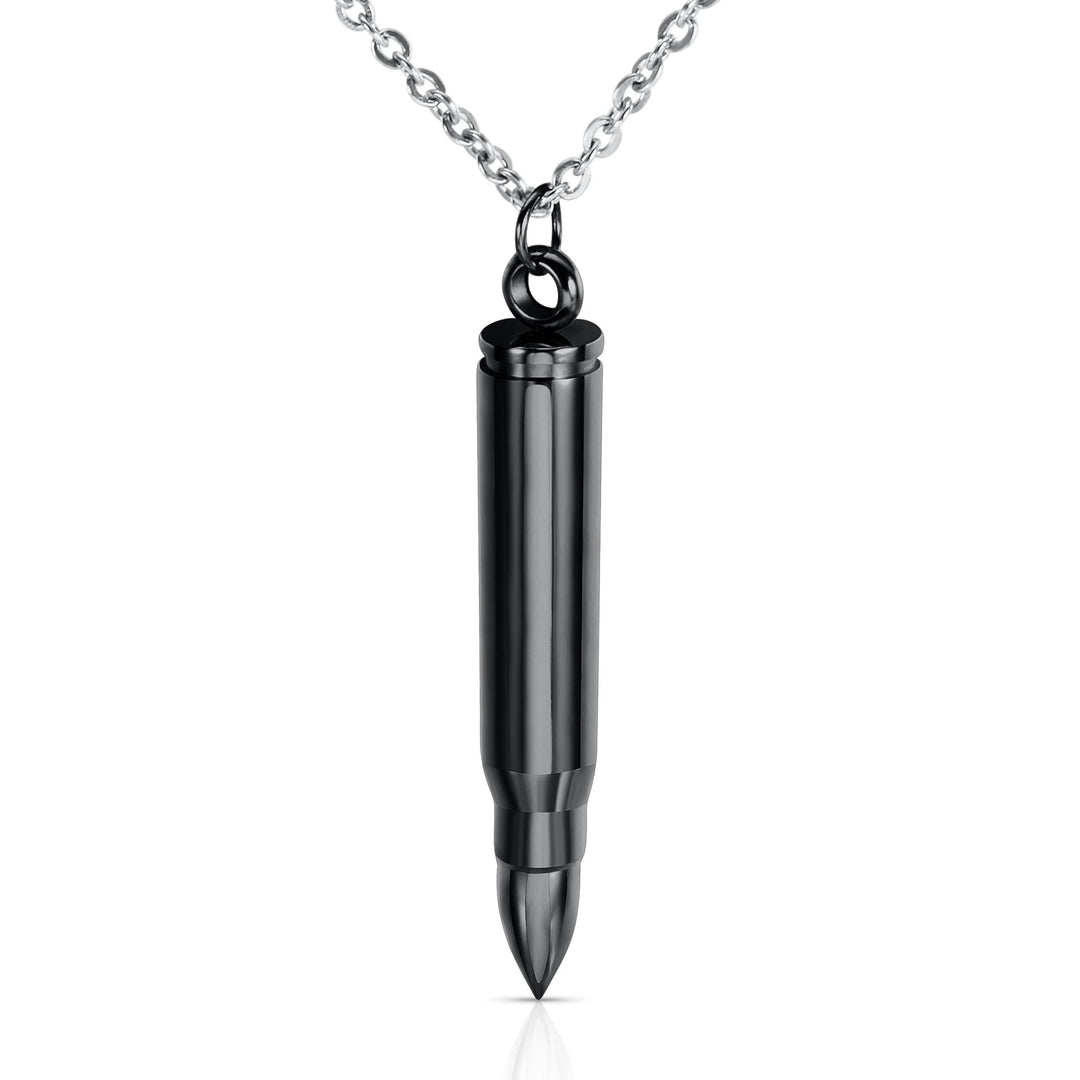 Men Classic Bullet Pendant - Black