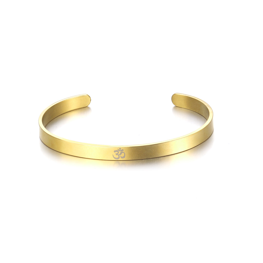Sacred "OM" Gold Band