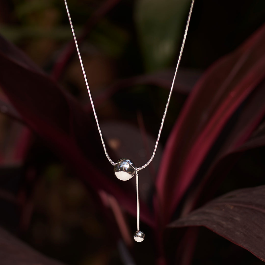 Ball Drop Silver Chain