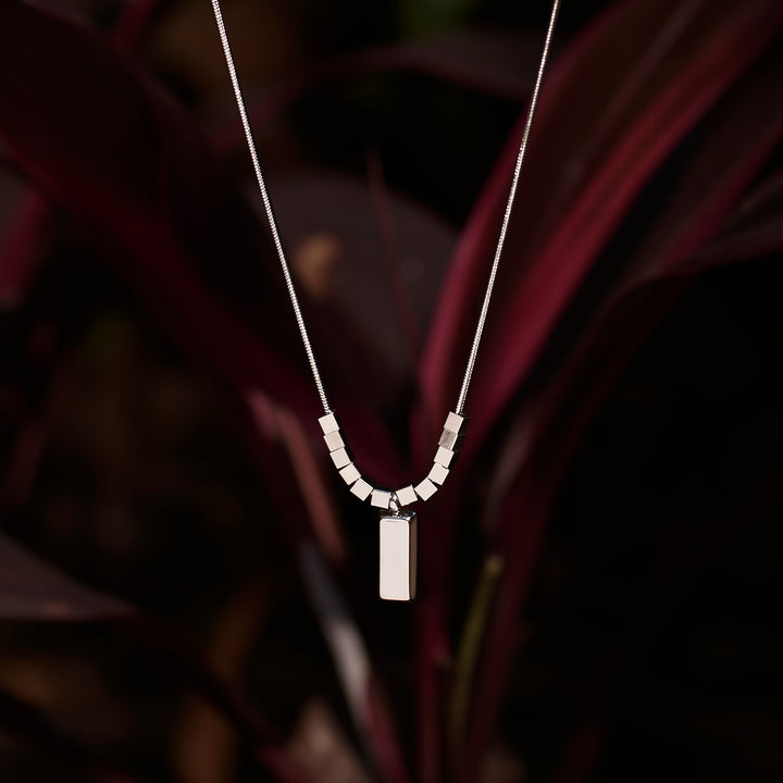 Effortless Love Link Necklace - Silver